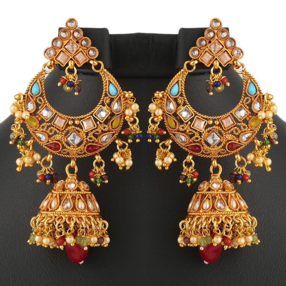 Polki Choker Jewellery Set - Multi - test-store-for-chase-value