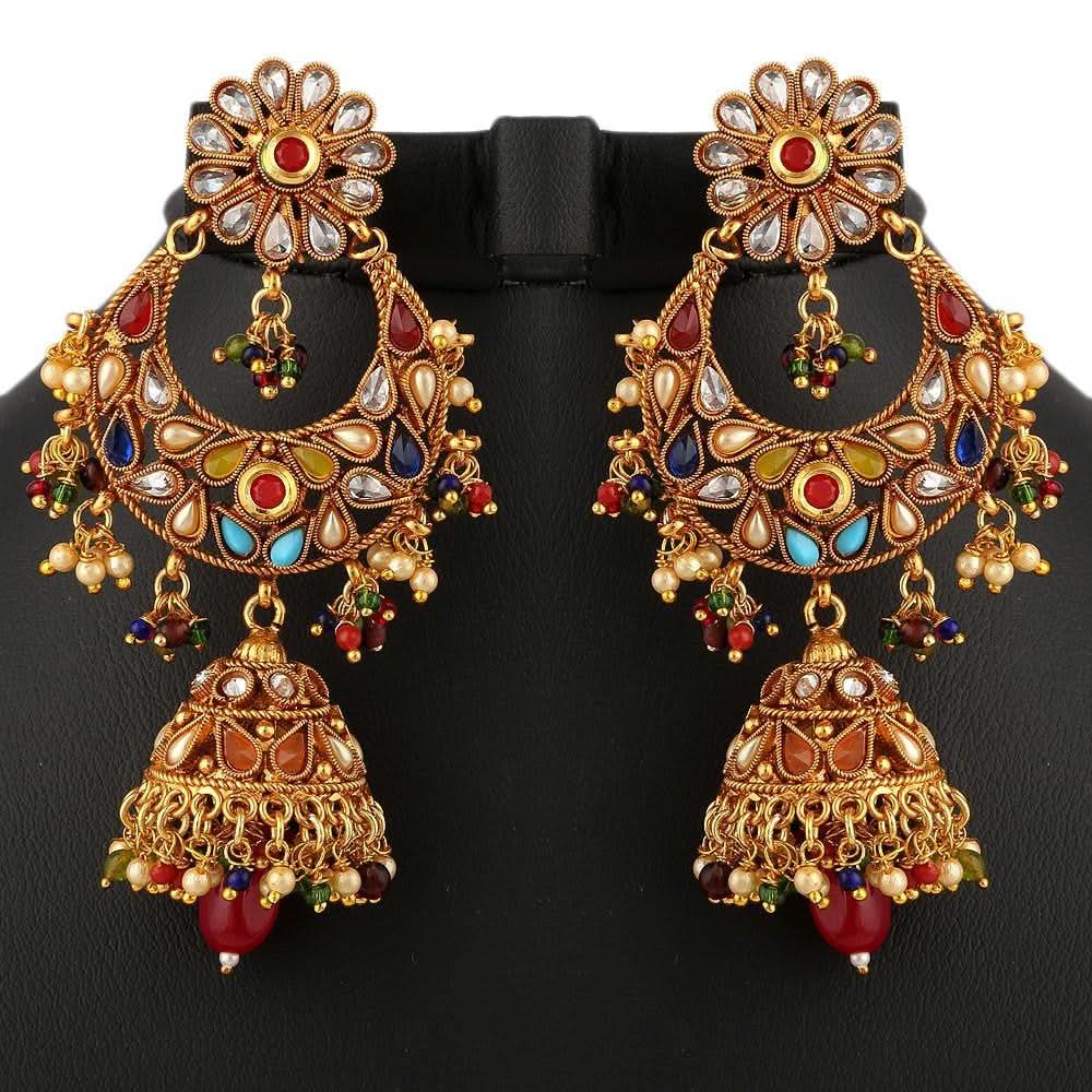 Polki Choker Jewellery Set - Multi - test-store-for-chase-value