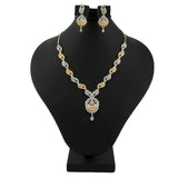 American Diamond Jewellery Set - Silver & Golden - test-store-for-chase-value