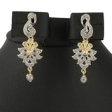 American Diamond Jewellery Set - Silver & Golden - test-store-for-chase-value