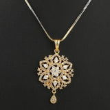 American Diamond Locket Set - Golden & Silver - test-store-for-chase-value