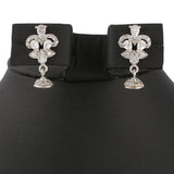 American Diamond Locket Set - Silver - test-store-for-chase-value