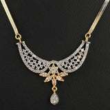 American Diamond Locket Set - Golden & Silver - test-store-for-chase-value