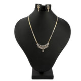 American Diamond Locket Set - Golden & Silver - test-store-for-chase-value