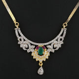 American Diamond Locket Set - Multi - test-store-for-chase-value