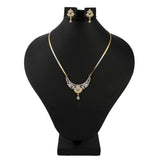 American Diamond Locket Set - Golden & Silver - test-store-for-chase-value