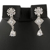American Diamond Jewellery Set - Silver - test-store-for-chase-value
