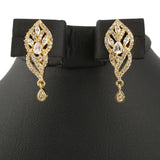 American Diamond Locket Set - Silver & Golden - test-store-for-chase-value