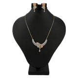 American Diamond Locket Set - Golden & Silver - test-store-for-chase-value