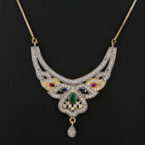 American Diamond Locket Set - Multi - test-store-for-chase-value