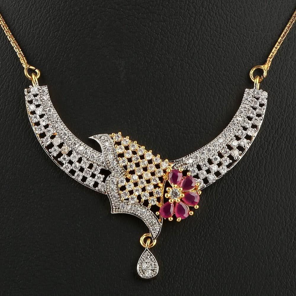 American Diamond Locket Set - Multi - test-store-for-chase-value