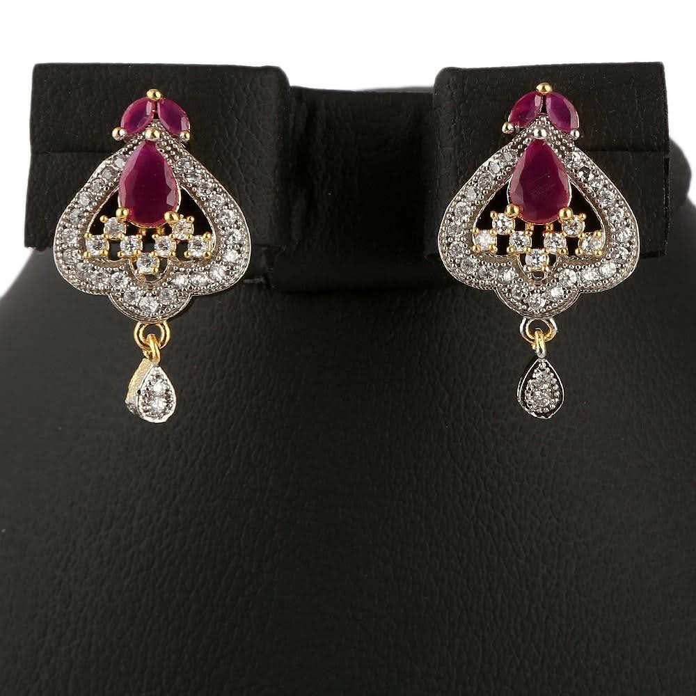 American Diamond Locket Set - Multi - test-store-for-chase-value