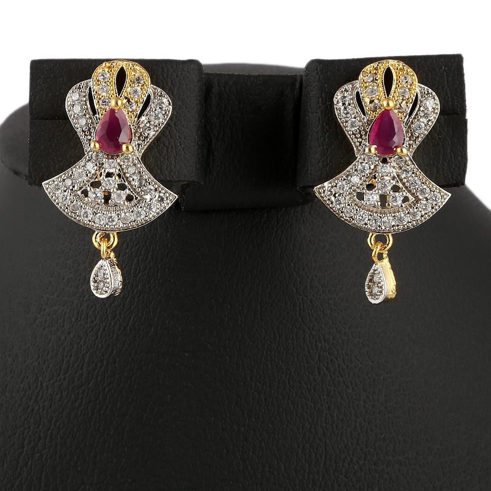 American Diamond Locket Set - Multi - test-store-for-chase-value