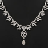 American Diamond Jewellery Set - Silver - test-store-for-chase-value