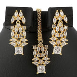 American Diamond Jewellery Set - Golden & Silver - test-store-for-chase-value