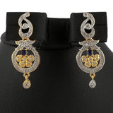 American Diamond Jewellery Set - Silver & Golden - test-store-for-chase-value