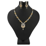 American Diamond Jewellery Set - Silver & Golden - test-store-for-chase-value