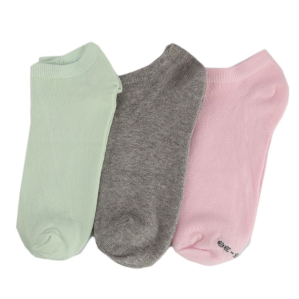 Women's Ankle Socks 3 Pcs - Multi - test-store-for-chase-value