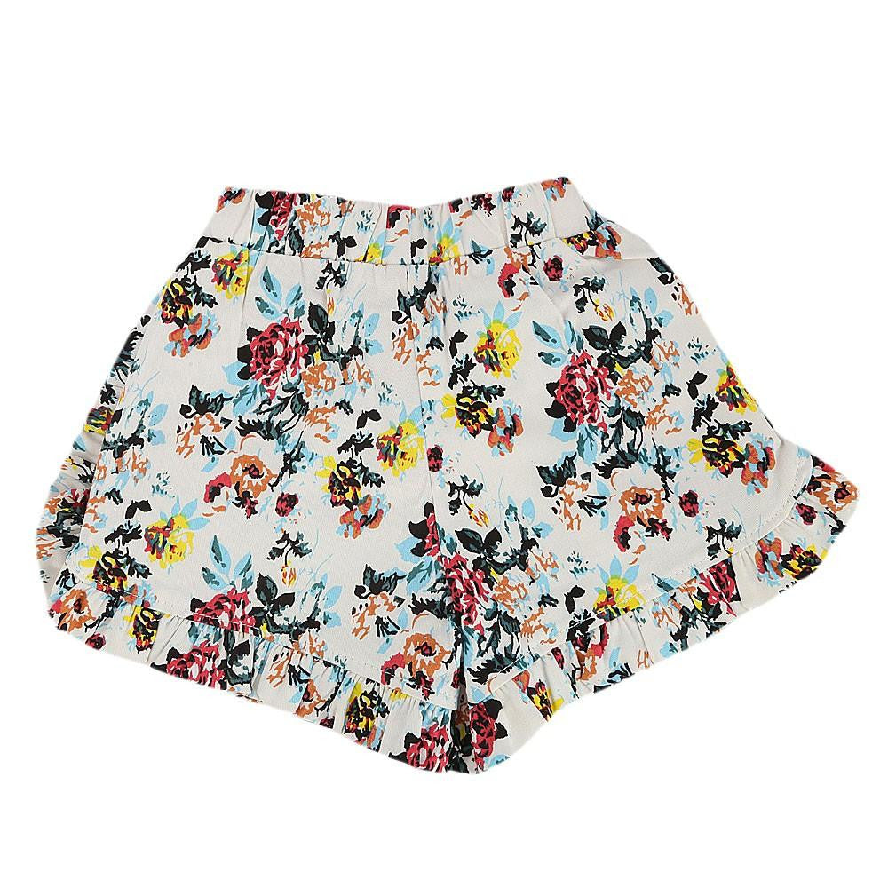 Girls Cotton Short - White -  White - test-store-for-chase-value