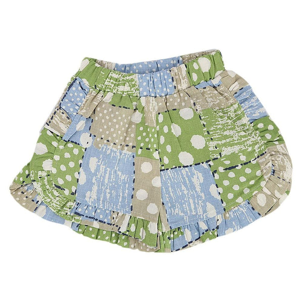 Girls Cotton Short - Green -  Green - test-store-for-chase-value