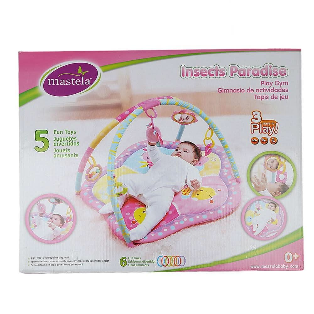 Mastela Musical Activities Ladybug Mat (8350) - Pink - test-store-for-chase-value