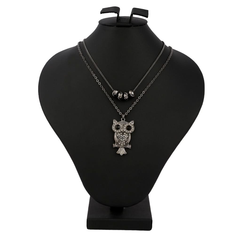 Women's Fancy Chain Locket - Grey - test-store-for-chase-value