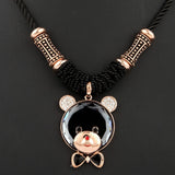 Women's Fancy Chain Locket - Black - test-store-for-chase-value