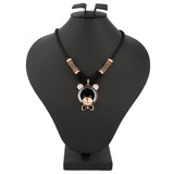 Women's Fancy Chain Locket - Black - test-store-for-chase-value