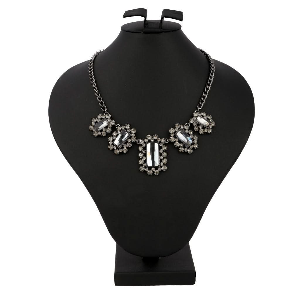 Women's Fancy Chain Locket - Grey - test-store-for-chase-value