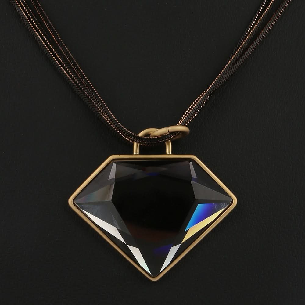 Women's Fancy Chain Locket - Black - test-store-for-chase-value