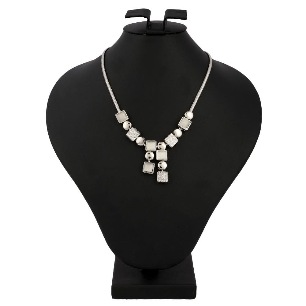 Women's Fancy Chain Locket - Silver - test-store-for-chase-value