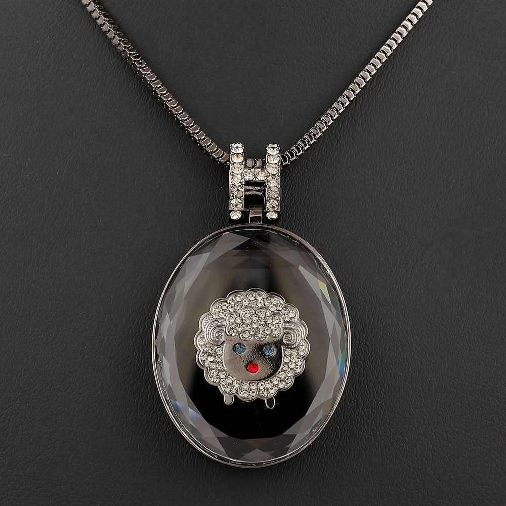 Women's Fancy Chain Locket - Black - test-store-for-chase-value