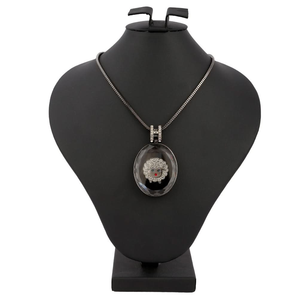 Women's Fancy Chain Locket - Black - test-store-for-chase-value