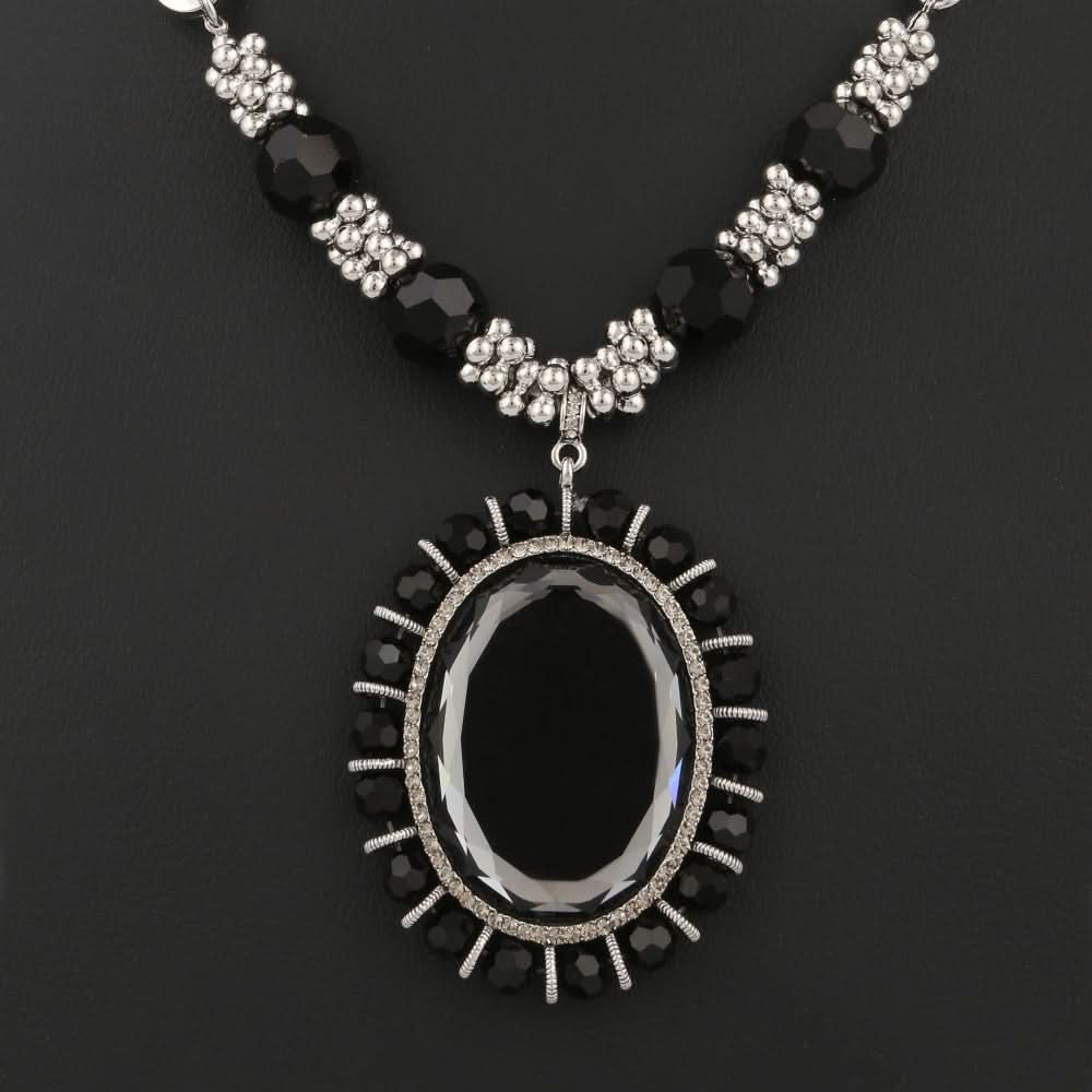 Women's Fancy Chain Locket - Black - test-store-for-chase-value
