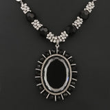 Women's Fancy Chain Locket - Black - test-store-for-chase-value