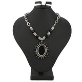 Women's Fancy Chain Locket - Black - test-store-for-chase-value