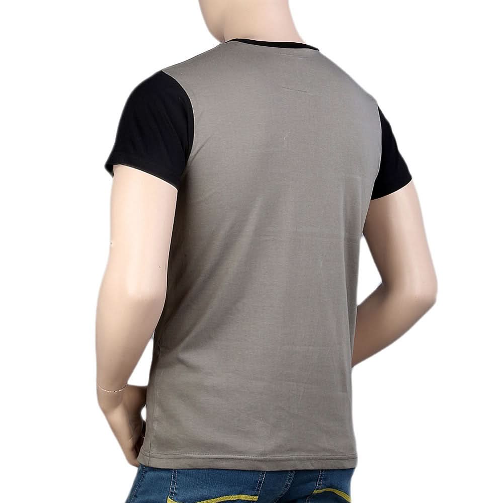 Round Neck T-Shirt For Men - Black -  Black - test-store-for-chase-value