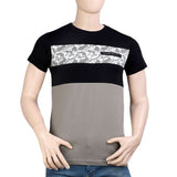 Round Neck T-Shirt For Men - Black -  Black - test-store-for-chase-value