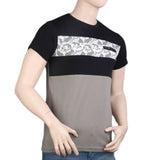 Round Neck T-Shirt For Men - Black -  Black - test-store-for-chase-value