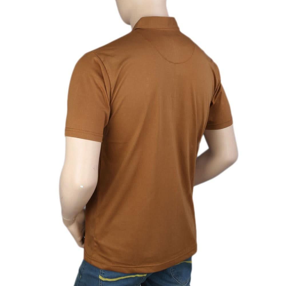 Polo T-Shirt For Men - Brown -  Brown - test-store-for-chase-value