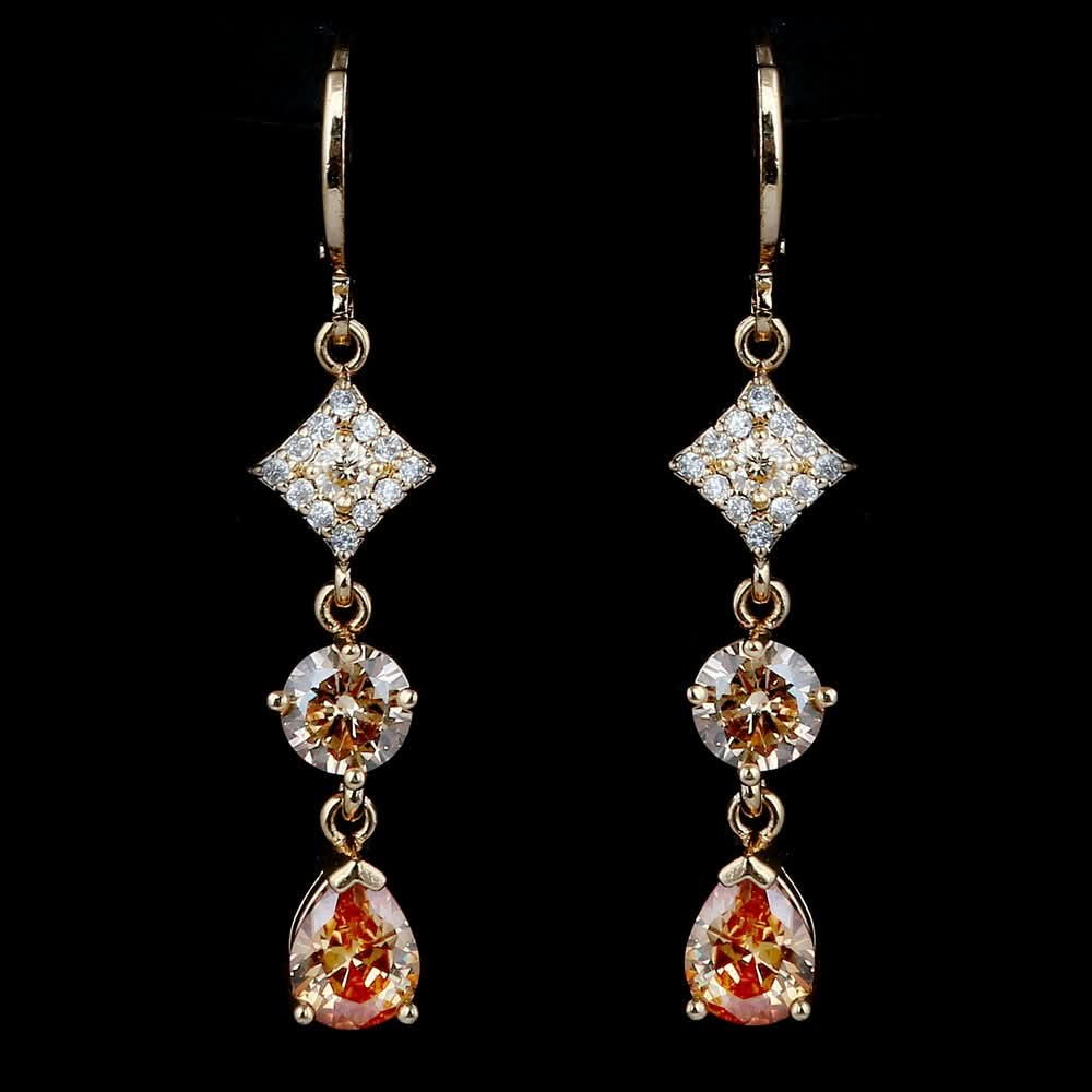 Women's Fancy Earrings - Peach - test-store-for-chase-value