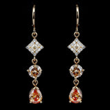 Women's Fancy Earrings - Peach - test-store-for-chase-value