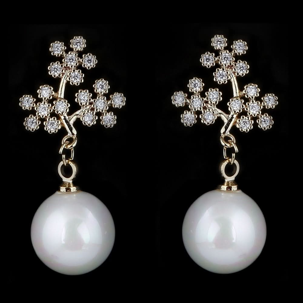 Women's Fancy Ear Tops - Golden - test-store-for-chase-value