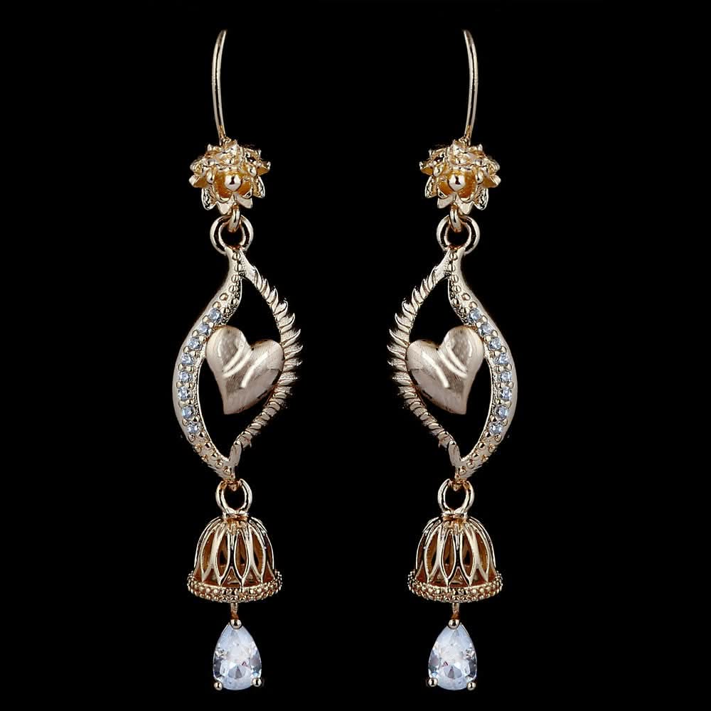 Women's Fancy Ear Earrings - Golden - test-store-for-chase-value