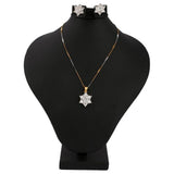 American Diamond Jewellery Set - Silver - test-store-for-chase-value