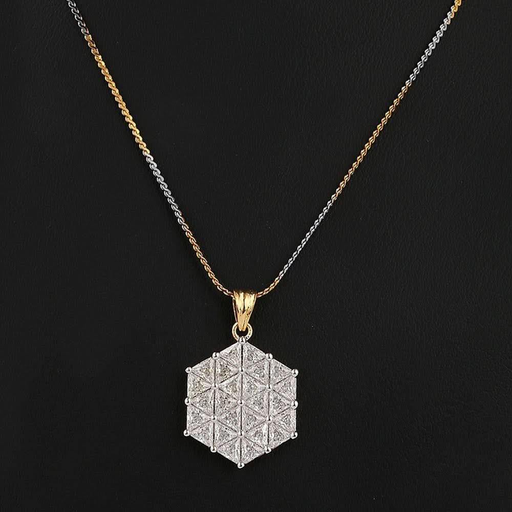 American Diamond Jewellery Set - Silver - test-store-for-chase-value