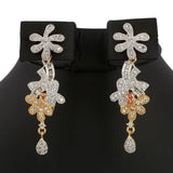 American Diamond Jewellery Set - Peach - test-store-for-chase-value