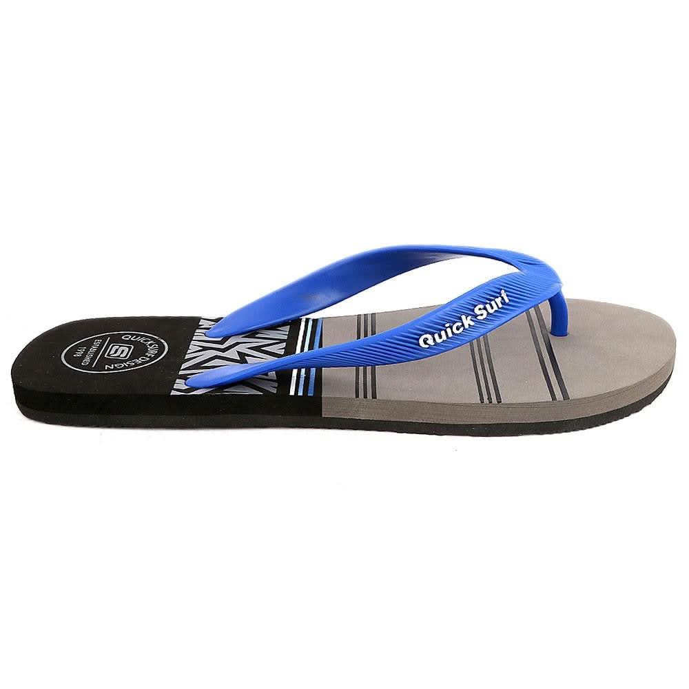 Quick Surf Men's Flip Flop Slippers 2334 - Black & Grey - test-store-for-chase-value