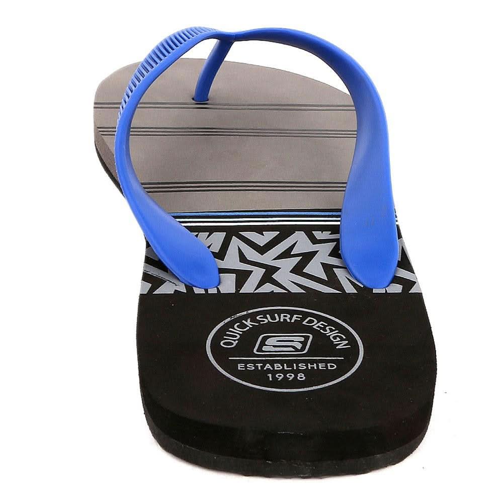 Quick Surf Men's Flip Flop Slippers 2334 - Black & Grey - test-store-for-chase-value
