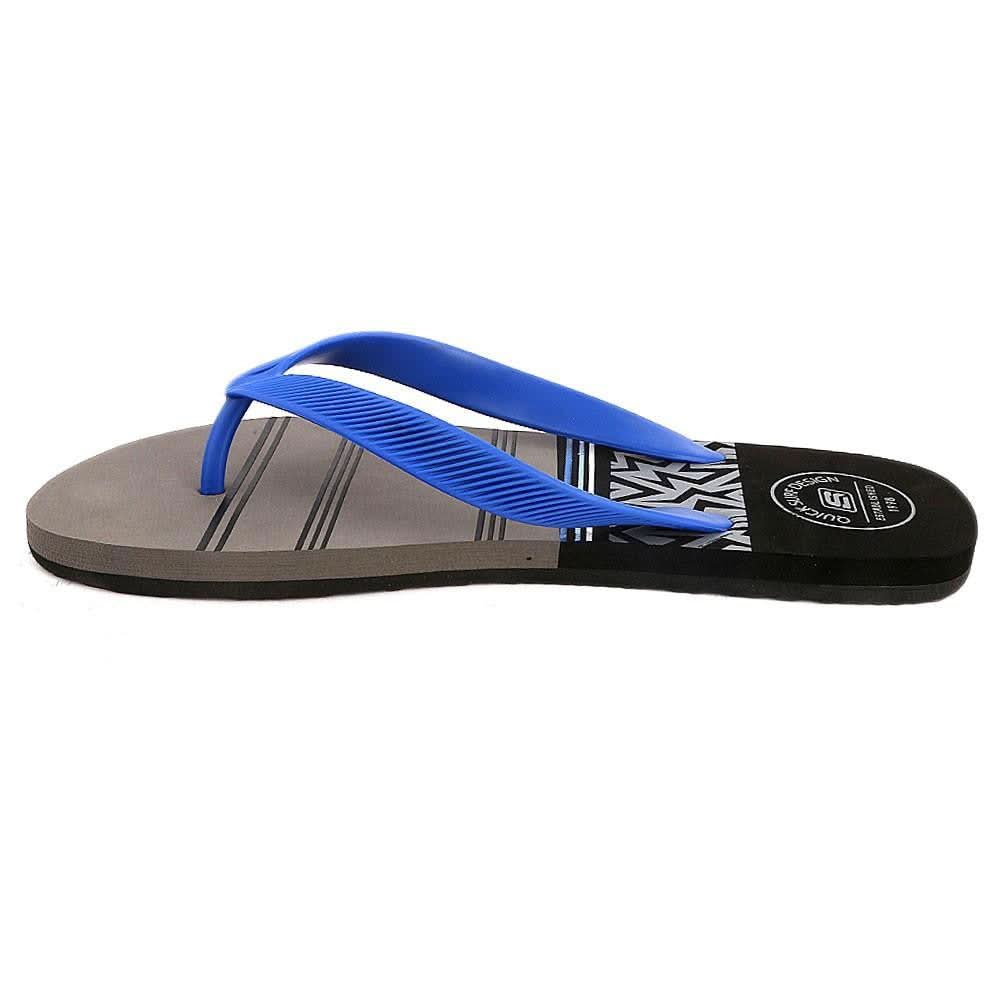 Quick Surf Men's Flip Flop Slippers 2334 - Black & Grey - test-store-for-chase-value